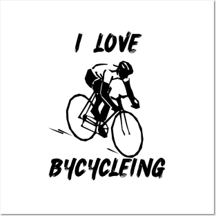 I LOVE BYCYCLEING Posters and Art